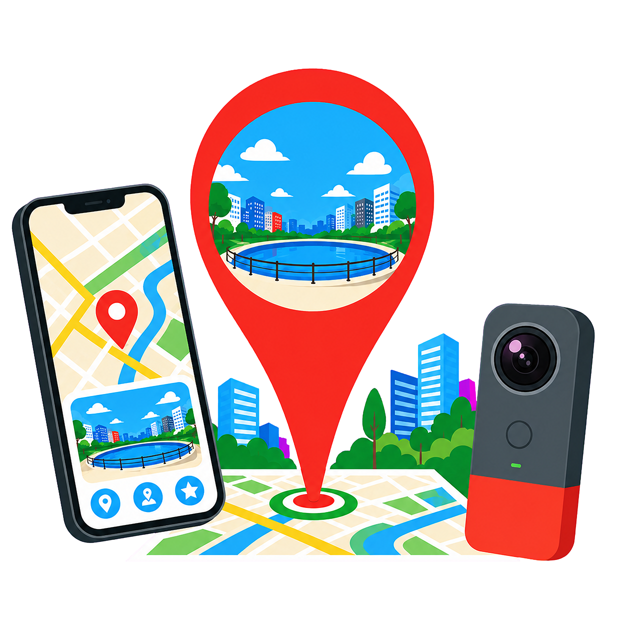 Virtual Tour 360° — Google Maps e Social — Contat