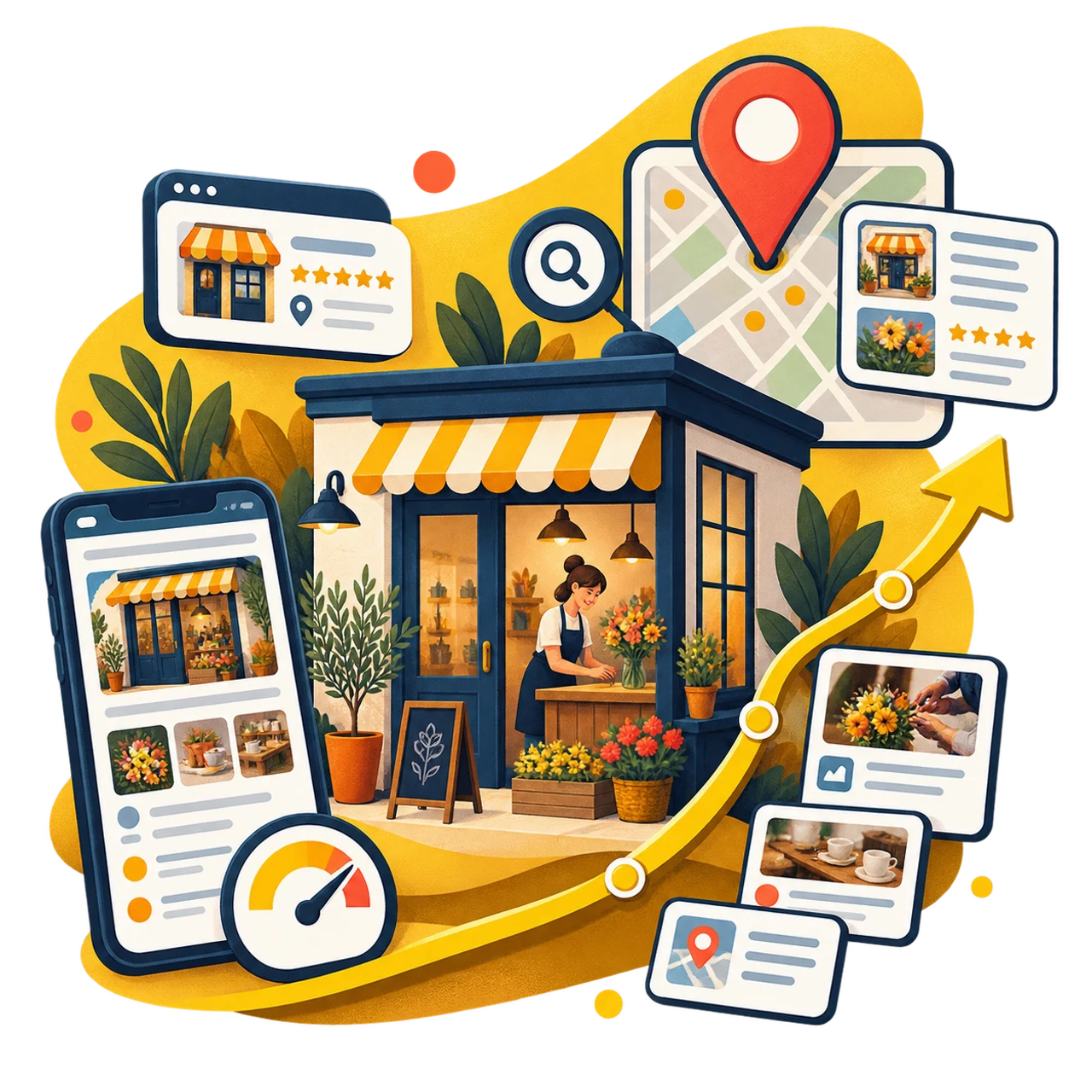 Piccola attività locale collegata a profilo Google, sito mobile e percorso di crescita