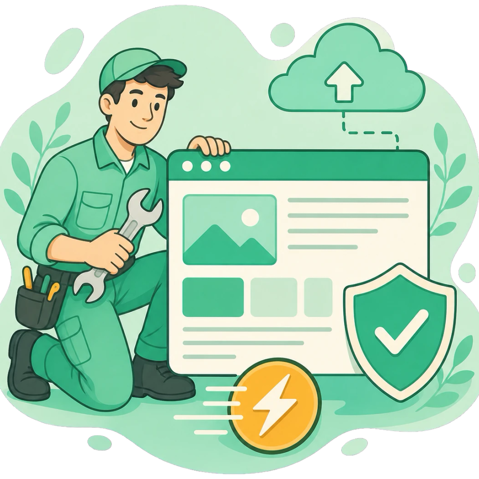 Assistenza Sito Web Professionale — Manutenzione e Sicurezza — Contat