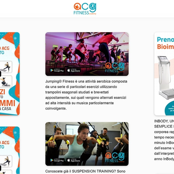 ACG Fitness Academy — progetto Contat — anteprima