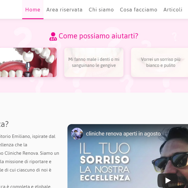 Cliniche Renova — progetto Contat — anteprima
