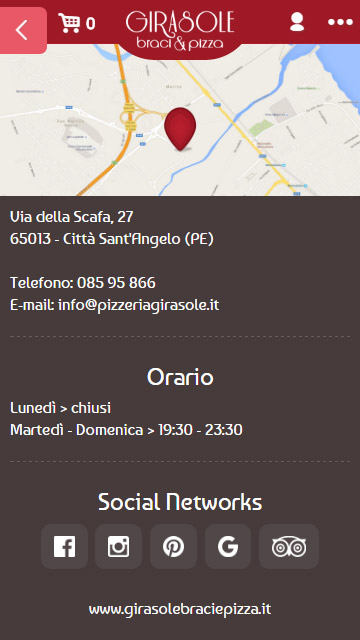 Girasole Braci & Pizza — app