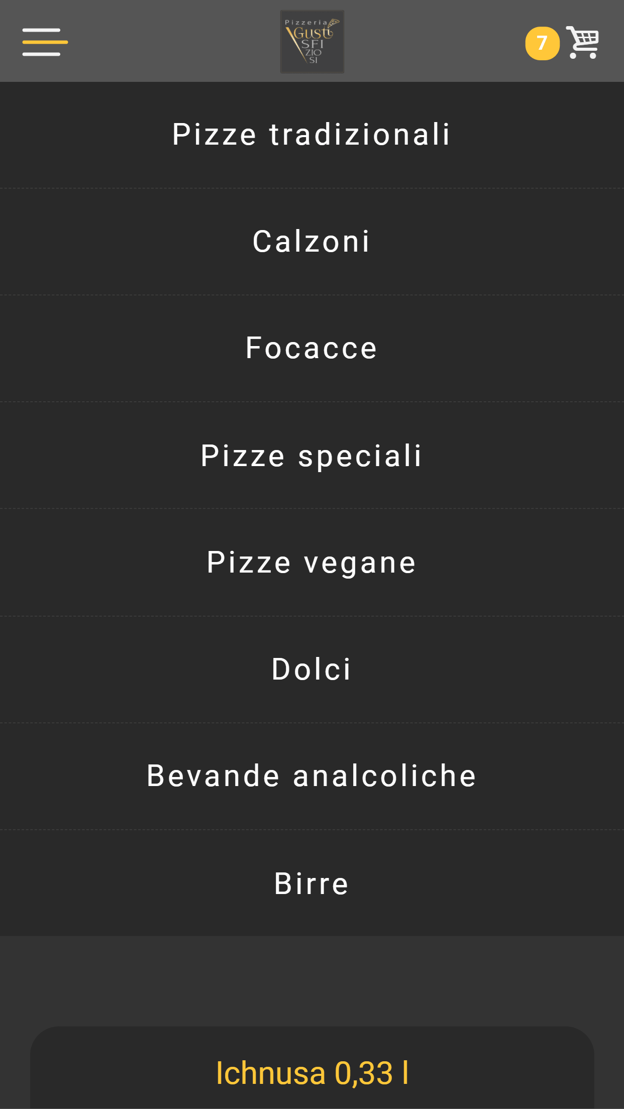 Gusti Sfiziosi — app