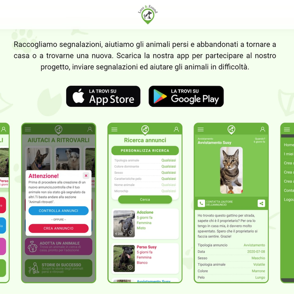 Lost and Found — sito — progetto Contat