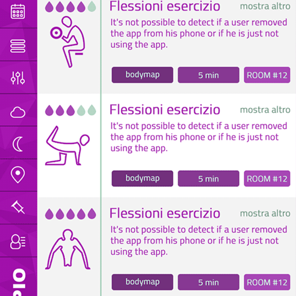 App Palestra — progetto Contat