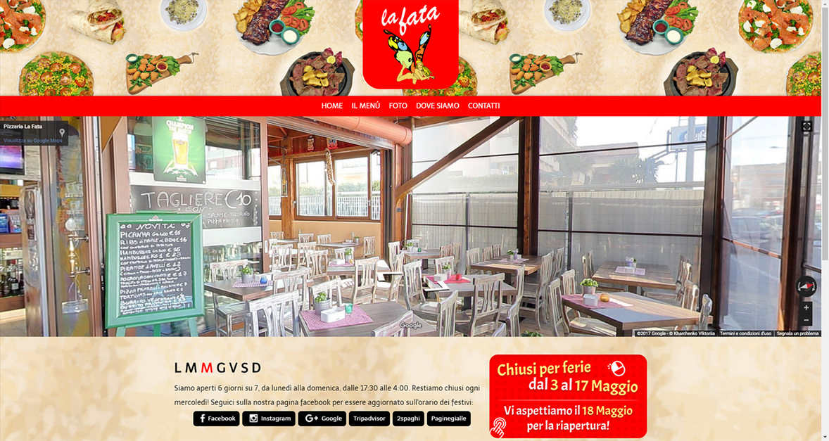 Pizzeria La Fata — sito