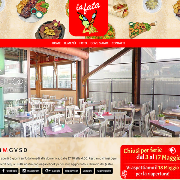 Pizzeria La Fata — sito — progetto Contat