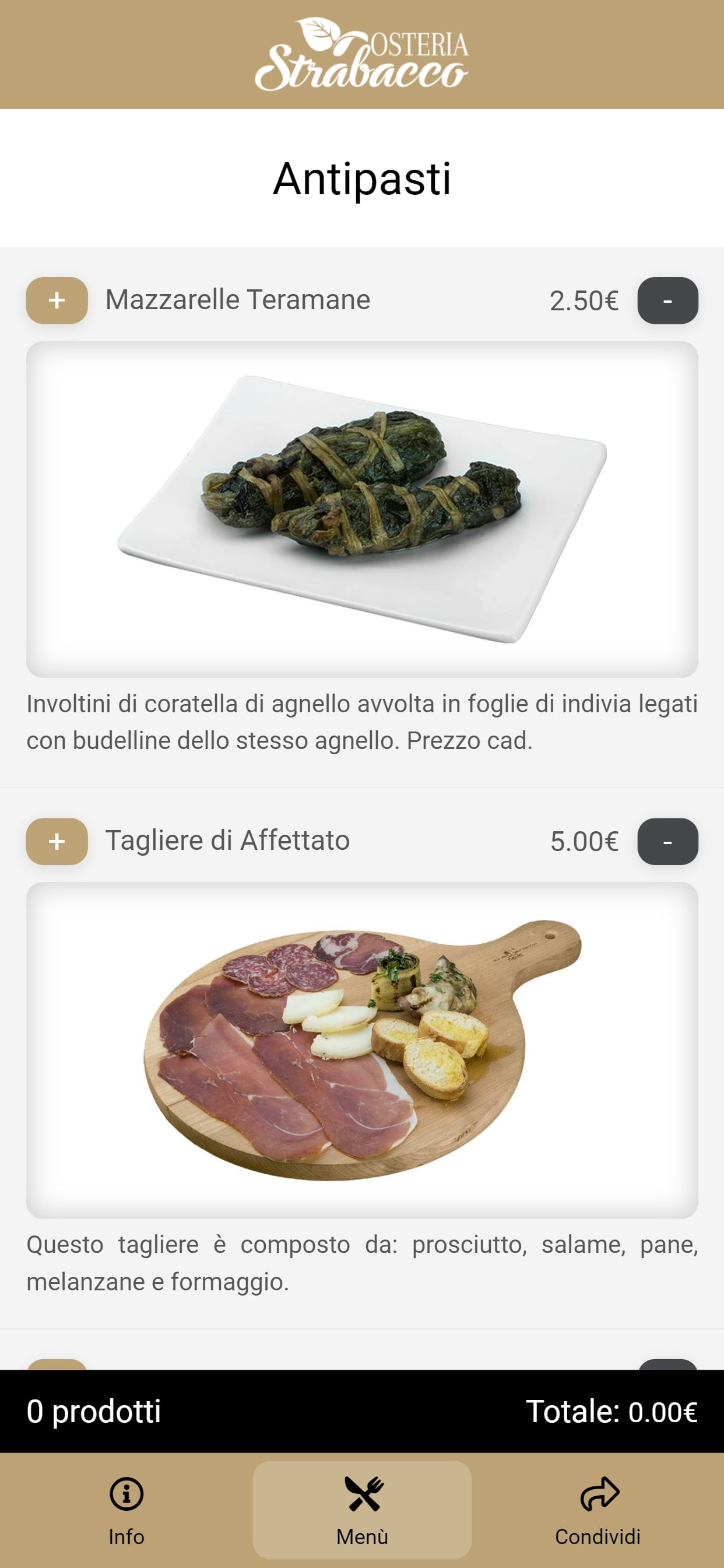 Osteria Strabacco — app — foto 3