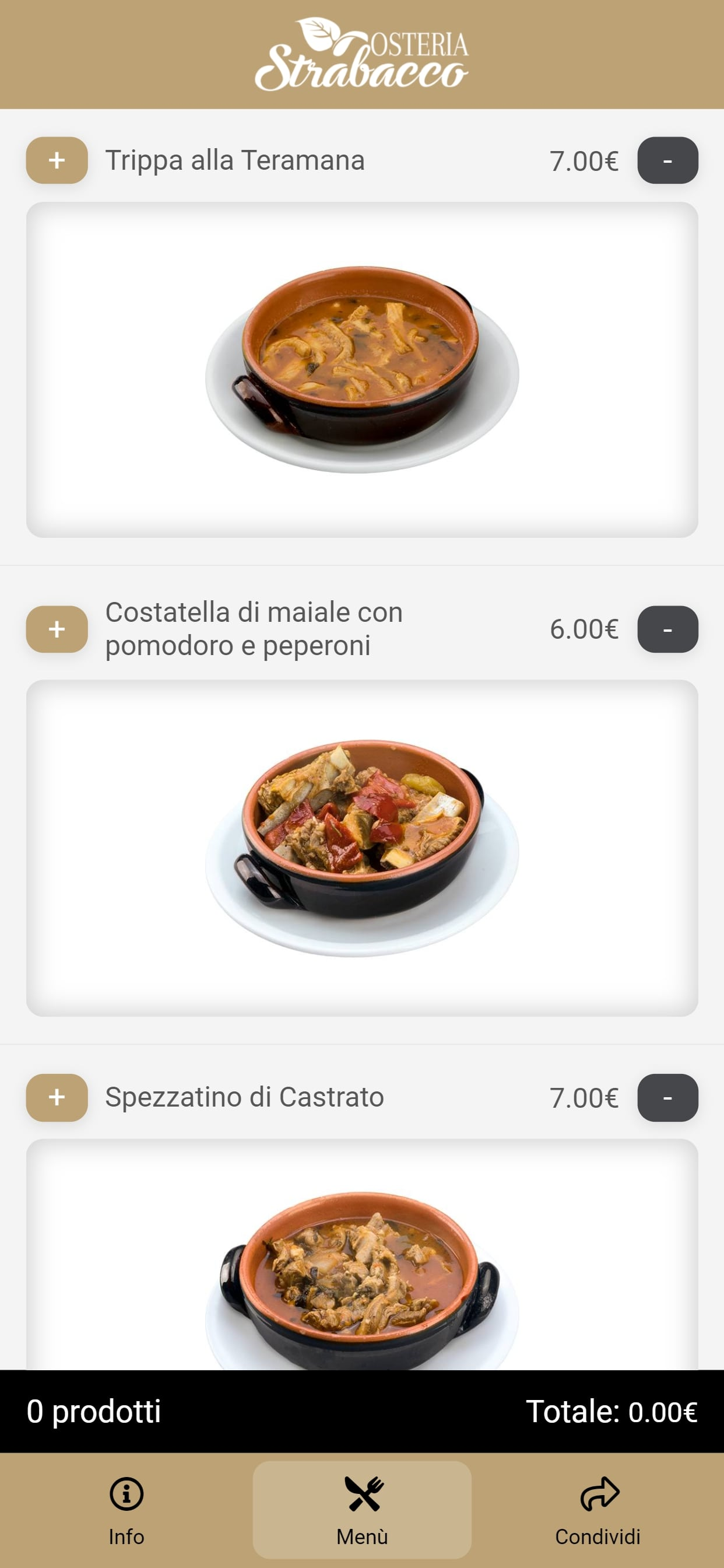 Osteria Strabacco — app — foto 5