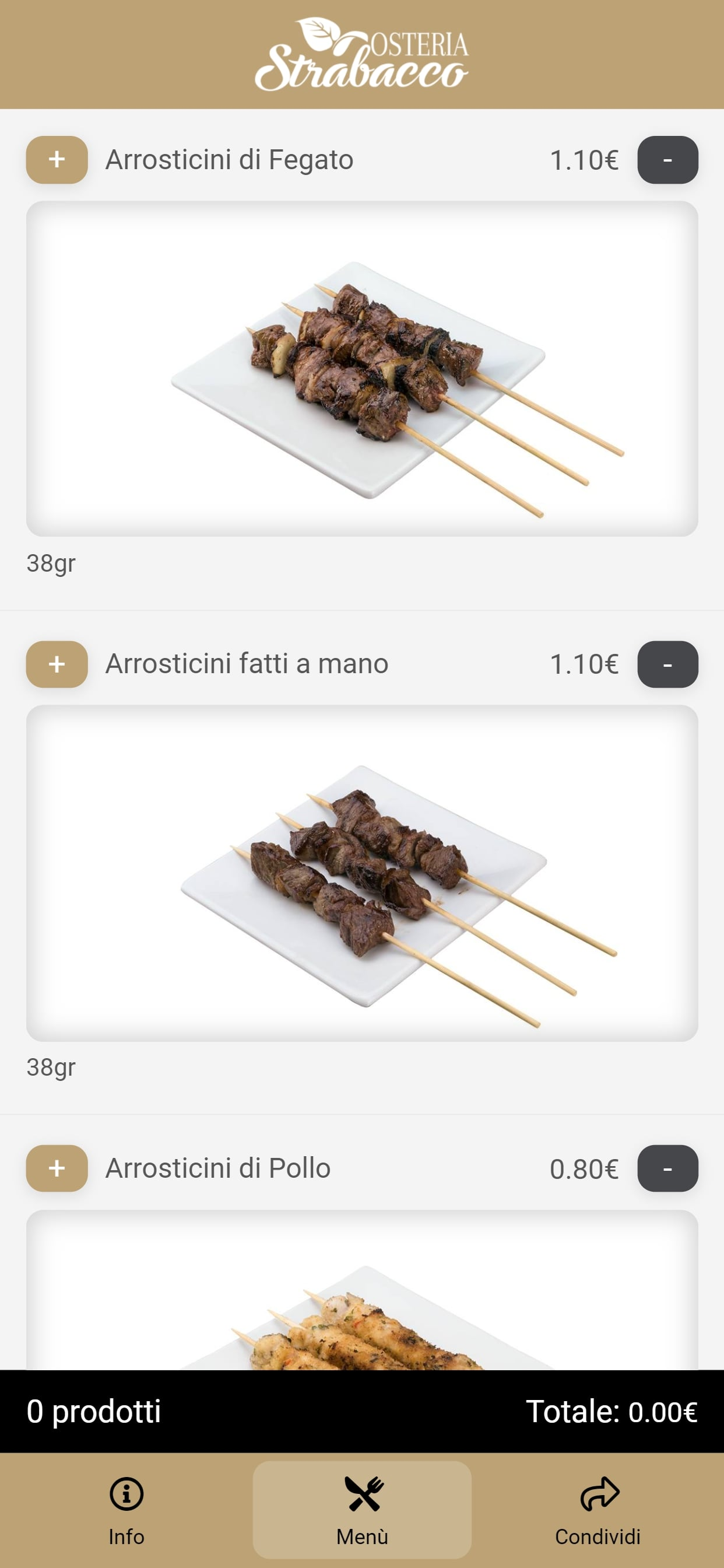 Osteria Strabacco — app — foto 6