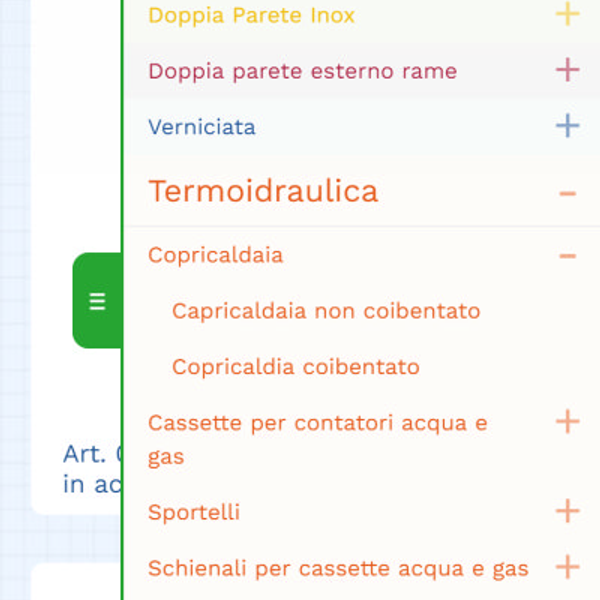 TecnoMetal — app — progetto Contat — anteprima