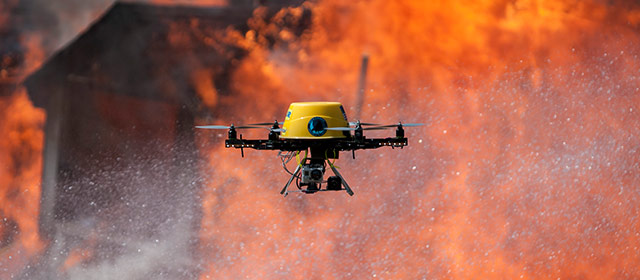 sicurezza drone soccorso ricerca pompieri dispersi